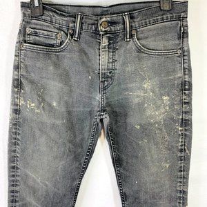 Levi's 511 Jeans Slim Straight Splattered Denim